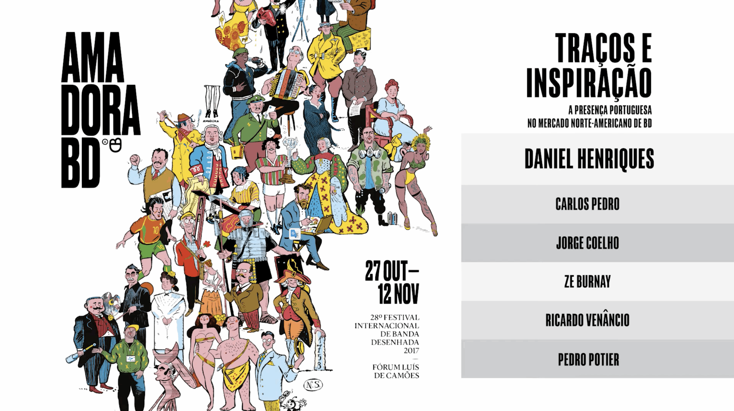 Amadora BD – Traços e Inspiração